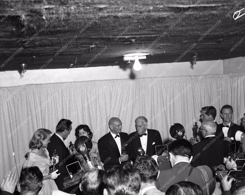 1956 Oscars Anthony Quinn Anna Magnani Cary Grant Yul Brynner aa1956-18</br>Los Angeles Newspaper press pit reprints from original 4x5 negatives for Academy Awards.