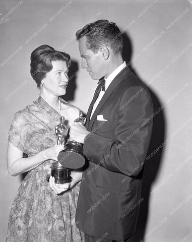 1959 Oscars Charlton Heston and who Academy Awards aa1959-23</br>Los Angeles Newspaper press pit reprints from original 4x5 negatives for Academy Awards.