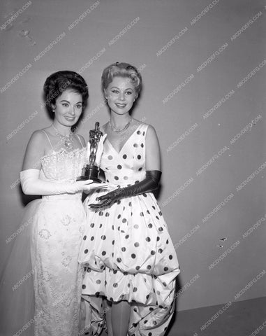 1959 Oscars Ann Blyth Mitzi Gaynor Academy Awards aa1959-25</br>Los Angeles Newspaper press pit reprints from original 4x5 negatives for Academy Awards.
