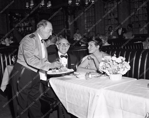 1959 Oscars Buster Keaton Brown Derby Academy Awards party aa1959-63</br>Los Angeles Newspaper press pit reprints from original 4x5 negatives for Academy Awards.