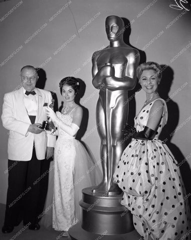 1959 Oscars Mitzi Gaynor Ann Blyth Academy Awards aa1959-67</br>Los Angeles Newspaper press pit reprints from original 4x5 negatives for Academy Awards.
