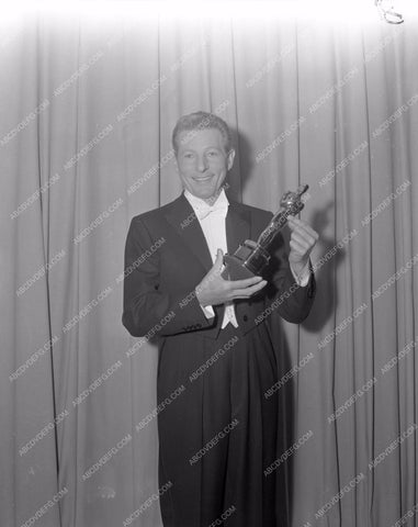 1960 Oscars Danny Kaye and statue Academy awards aa1960-01</br>Los Angeles Newspaper press pit reprints from original 4x5 negatives for Academy Awards.