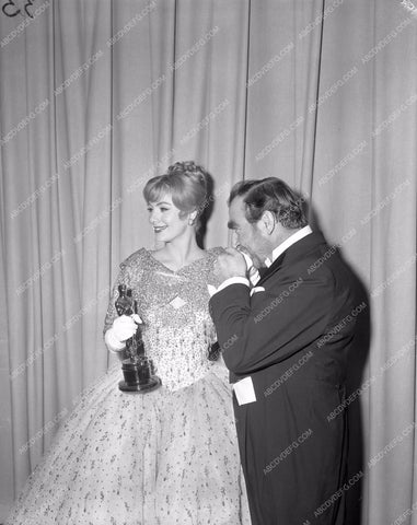 1960 Oscars Hugh Griffith Academy Awards aa1960-26</br>Los Angeles Newspaper press pit reprints from original 4x5 negatives for Academy Awards.