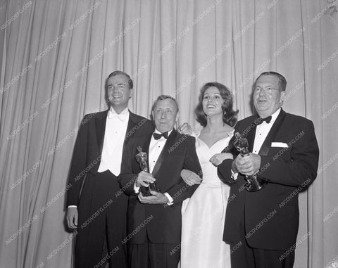 1960 Oscars Jim Hutton Paula Prentiss Academy Awards aa1960-45</br>Los Angeles Newspaper press pit reprints from original 4x5 negatives for Academy Awards.