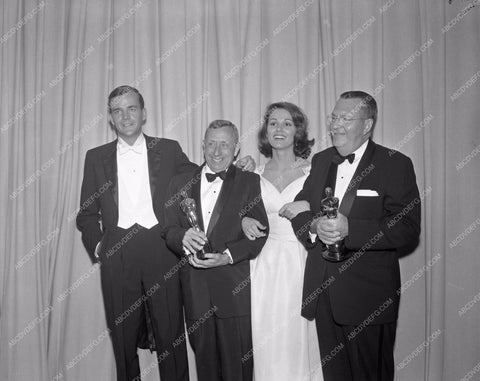 1960 Oscars Jim Hutton Paula Prentiss Academy Awards aa1960-46</br>Los Angeles Newspaper press pit reprints from original 4x5 negatives for Academy Awards.