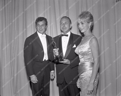 1960 Oscars Tony Curtis Janet Leigh Academy Awards aa1960-48</br>Los Angeles Newspaper press pit reprints from original 4x5 negatives for Academy Awards.