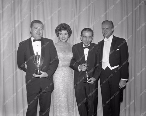 1960 Oscars Polly Bergen Richard Widmark Academy Awards aa1960-49</br>Los Angeles Newspaper press pit reprints from original 4x5 negatives for Academy Awards.