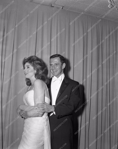 1960 Oscars Tony Randall Tina Louise Academy Awards aa1960-51</br>Los Angeles Newspaper press pit reprints from original 4x5 negatives for Academy Awards.