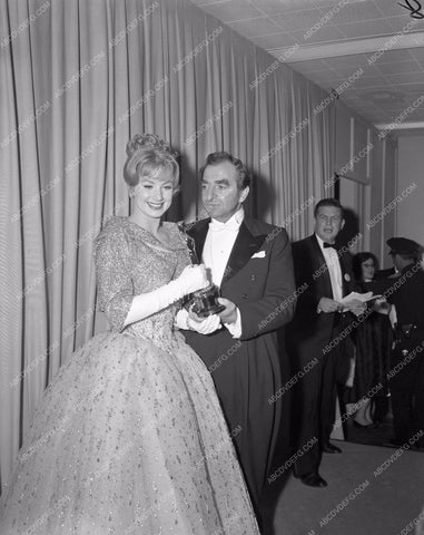 1960 Oscars Hugh Griffith Academy Awards aa1960-57</br>Los Angeles Newspaper press pit reprints from original 4x5 negatives for Academy Awards.