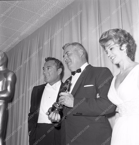 1960 Oscars Tony Martin Cyd Charisse Academy Awards aa1960-67</br>Los Angeles Newspaper press pit reprints from original 4x5 negatives for Academy Awards.