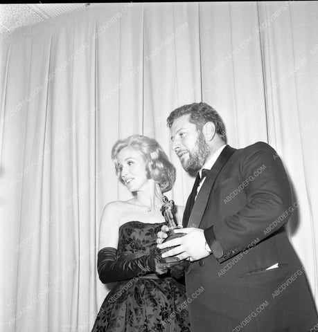 1960 Oscars Eva Marie Saint Peter Ustinov Academy Awards aa1960-75</br>Los Angeles Newspaper press pit reprints from original 4x5 negatives for Academy Awards.