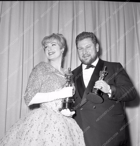 1960 Oscars Peter Ustinov Academy Awards aa1960-90</br>Los Angeles Newspaper press pit reprints from original 4x5 negatives for Academy Awards.