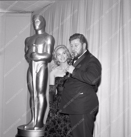 1960 Oscars Eva Marie Saint Peter Ustinov Academy Awards aa1960-92</br>Los Angeles Newspaper press pit reprints from original 4x5 negatives for Academy Awards.