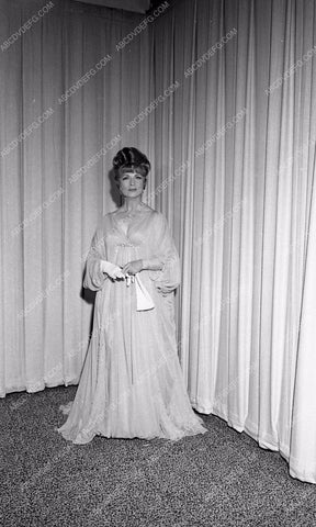 1964 Oscars Agnes Moorehead fashion arriving Academy Awards aa1965-16</br>Los Angeles Newspaper press pit reprints from original 4x5 negatives for Academy Awards.