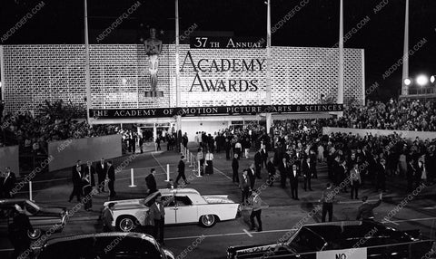 1964 Oscars Santa Monica Civic Auditorium festivaties Academy Awards aa1965-17</br>Los Angeles Newspaper press pit reprints from original 4x5 negatives for Academy Awards.
