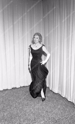 1964 Oscars Greer Garson fashion arriving Academy Awards aa1965-24</br>Los Angeles Newspaper press pit reprints from original 4x5 negatives for Academy Awards.