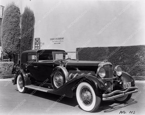 vintage 1938 automobile on studio backlot cars-36