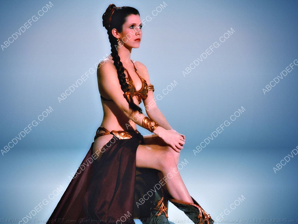 Carrie Fisher as Slave Leia film Return of the Jedi 8b20-0100 – ABCDVDVIDEO