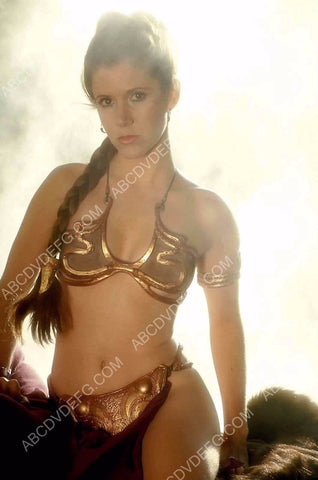 Carrie Fisher as Slave Leia film Return of the Jedi 8b20-0101