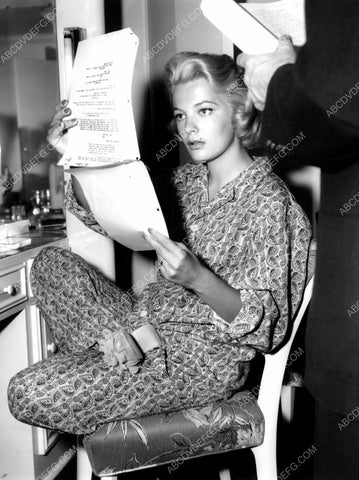 candid Gena Rowlands goes over the script in her dressing room 8b20-0247