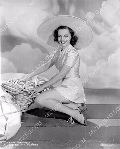 fun Jean Cagney in sun hat gets ready for a day of boating 8b20-0304