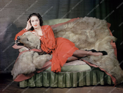 Patricia Kirkwood on bearskin rug 8b20-0517