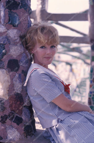singer Petula Clark at Watts Towers 8b20-0529