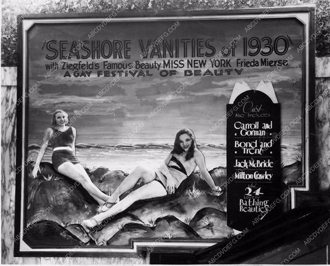 billboard Seashore Vanities of 1930 Miss New York Frieda Mierse 8b20-0580