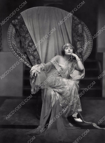 Norma Talmadge in big wicker chair portrait 8b20-0926