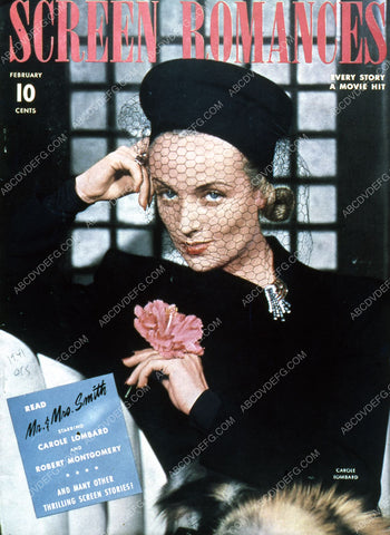 magazine cover Carole Lombard on Screen Romance 8b20-10136