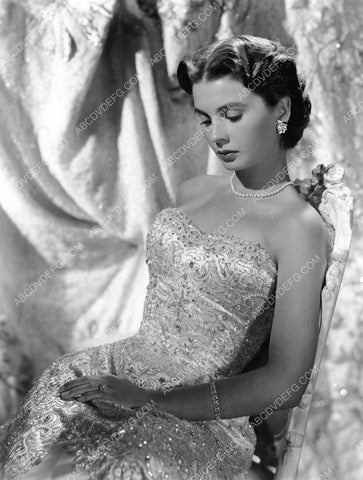 Jean Simmons gorgeous in strapless dress 8b20-10412