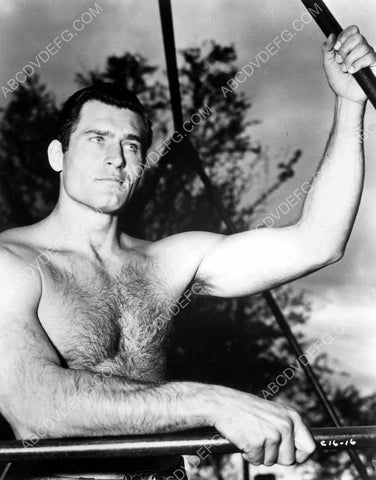 shirtless Clint Walker in the outdoors 8b20-10748