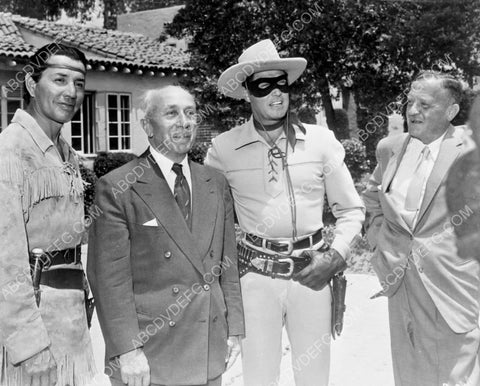 Clayton Moore Jay Silverheels behind the scenes The Lone Ranger 8b20-10772