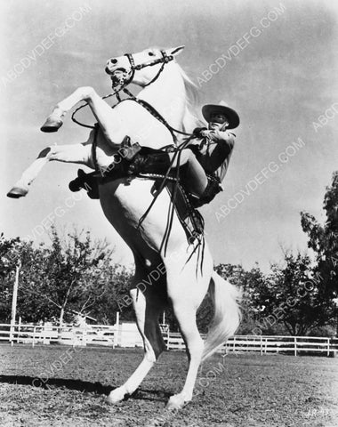 Clayton Moore The Lone Ranger and Silver portrait 8b20-10784