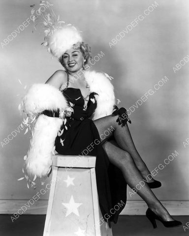Joan Blondell sexy in fur and fishnets 8b20-11033