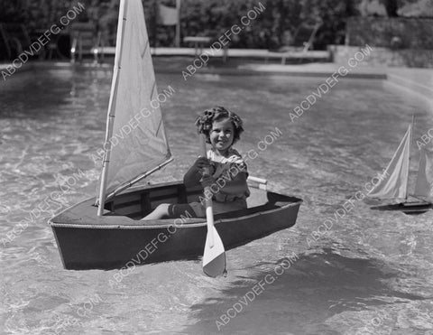mini sail boat for Shirley Temple in the swimming pool 8b20-1107
