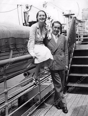 Norma Shearer and Irving Thalberg maybe on a ship 8b20-11367