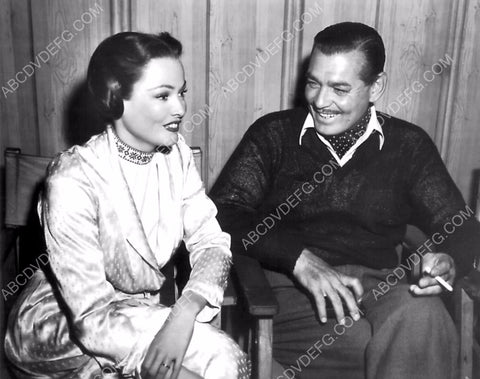 Gene Tierney Clark Gable behind the scenes Never Let Me Go 8b20-1162