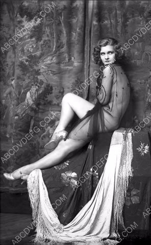sexy pre-code Drucilla Strain in revealing sheer dress 8b20-11854