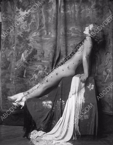 sexy pre-code Drucilla Strain in revealing sheer dress 8b20-11855