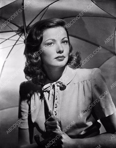 Gene Tierney and her umbrella ready for a little rain 8b20-1191