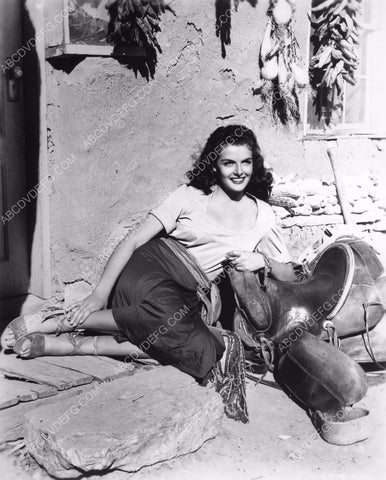 candid Jane Russell on the set The Outlaw 8b20-12423