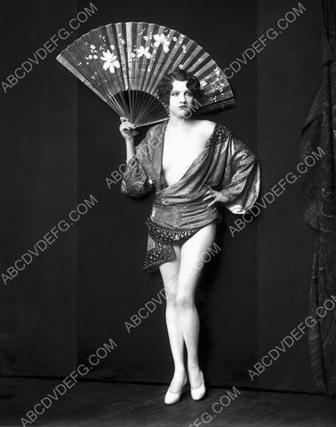 sexy pre-code Jean Ackerman with large hand fan 8b20-12485