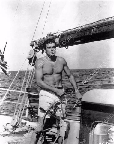 Gardner McKay steering the ship TV Adventures in Paradise 8b20-12910
