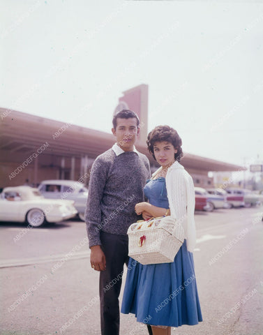 Annette Funicello and date at Historic Bobs Big Boy restaurant 8b20-13039