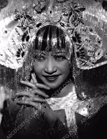 Anna May Wong elaborate head dress film Daughter of the Dragon 8b20-1327