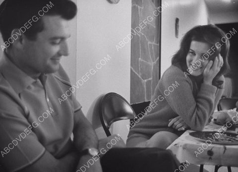 candid Ann-Margret at home sitting at dining room table 8b20-13438