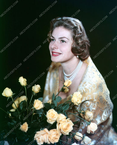 Ingrid Bergman and flowers portrait 8b20-13686