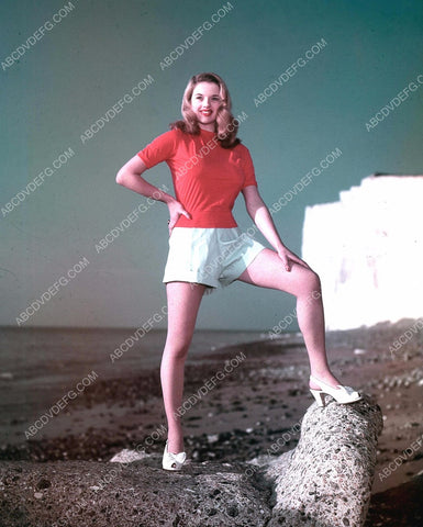 gorgeous Diana Dors on a very rocky beach 8b20-13926