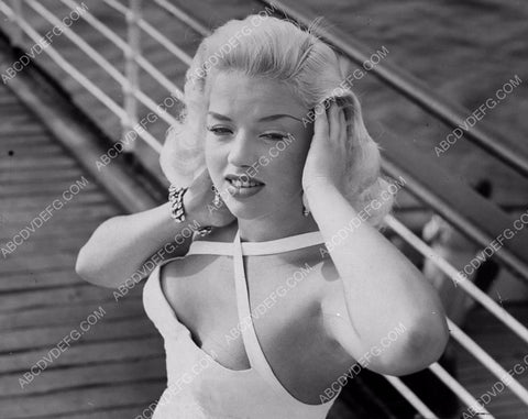 beautiful Diana Dors out on the pier 8b20-13959
